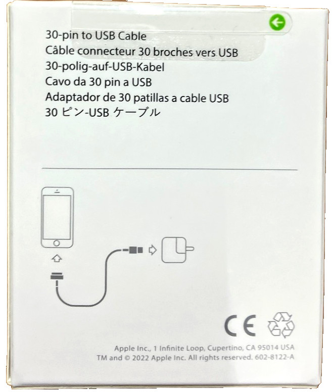 Apple 30-pin To USB Cable