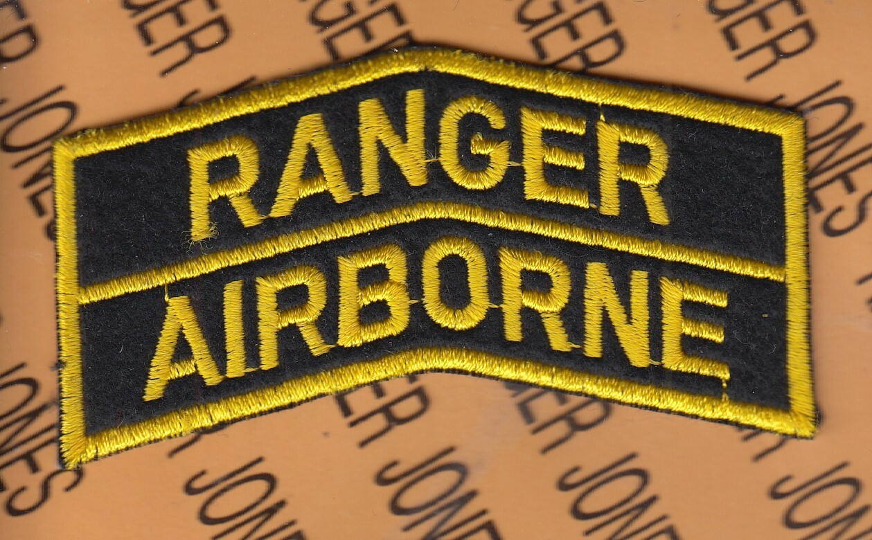 US Army Ranger Airborne large shoulder tab arc 3.75" patch