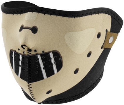 NEW Zan Headgear Half Face Neoprene Mask Hannibal HARLEY BOBBER ATV