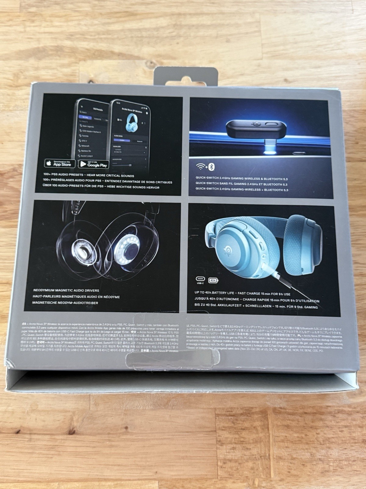 SteelSeries Arctis Nova 3P Wireless Multi-Platform Gaming Headset — Aqua [61688]