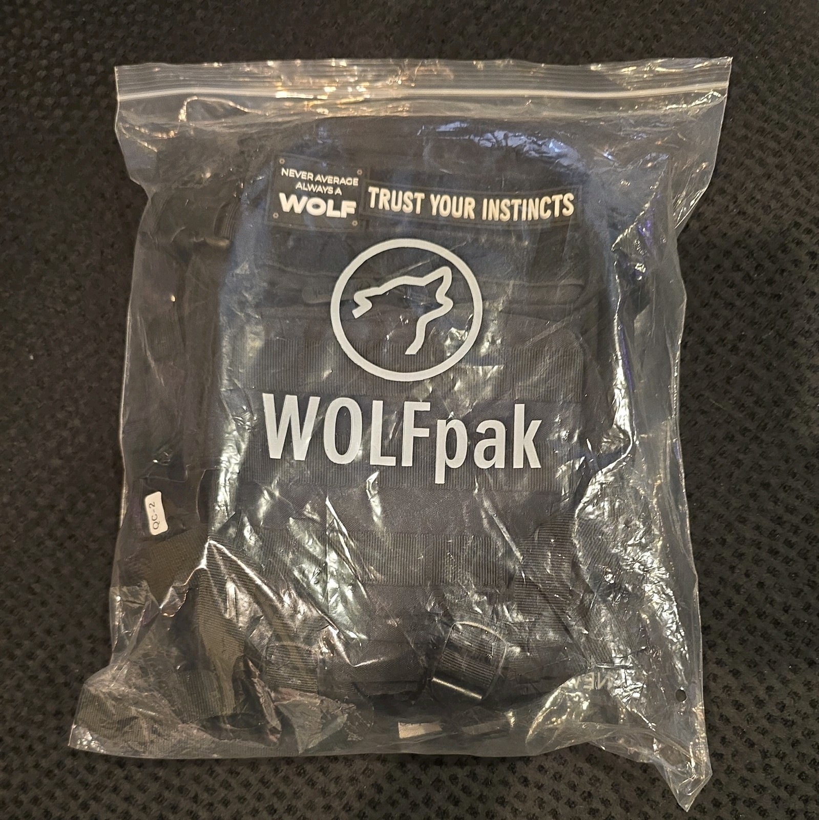 WOLFpak 9L Mini Black Backpack Brand New with Tags and Original Shipping Bag!