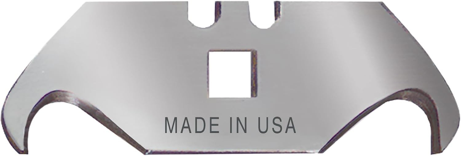 Heavy-Duty Hook Blades 5-Pack: Precision Cuts for Roofing & Flooring Needs