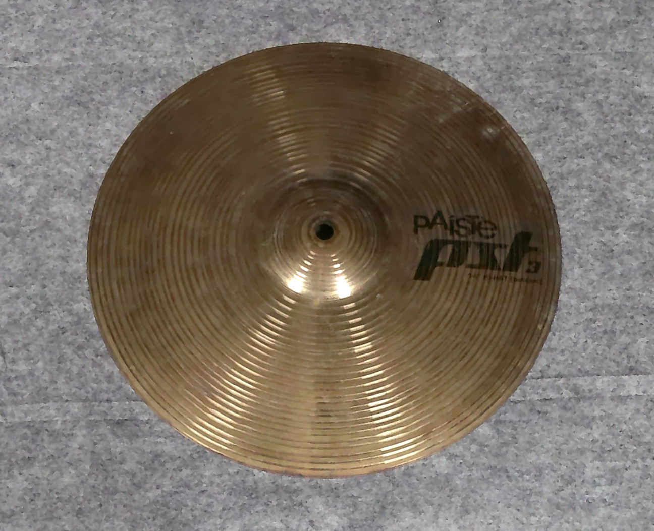 Paiste PST 3 14" Hi Hat Bottom Cymbal Germany Brass Drum Cymbal