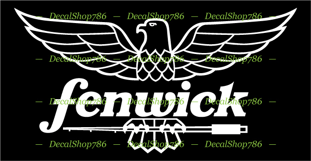 Fenwick Fishing Rods - Outdoor Sports - Vinyl Die-Cut Peel N' Stick Decals