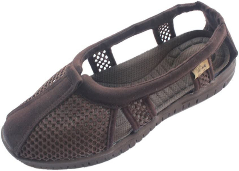 Unisex Buddhist Monk Shoes Breathable Mesh Lay Sneaker Kungfu Lohan Footwear