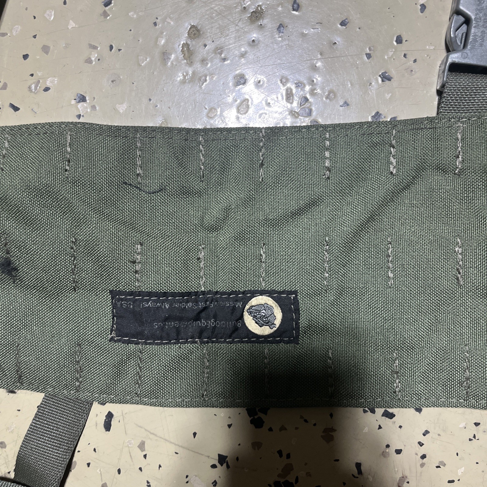 Bulldog Equipment OD Green MOLLE Chest Rig Harness Split front