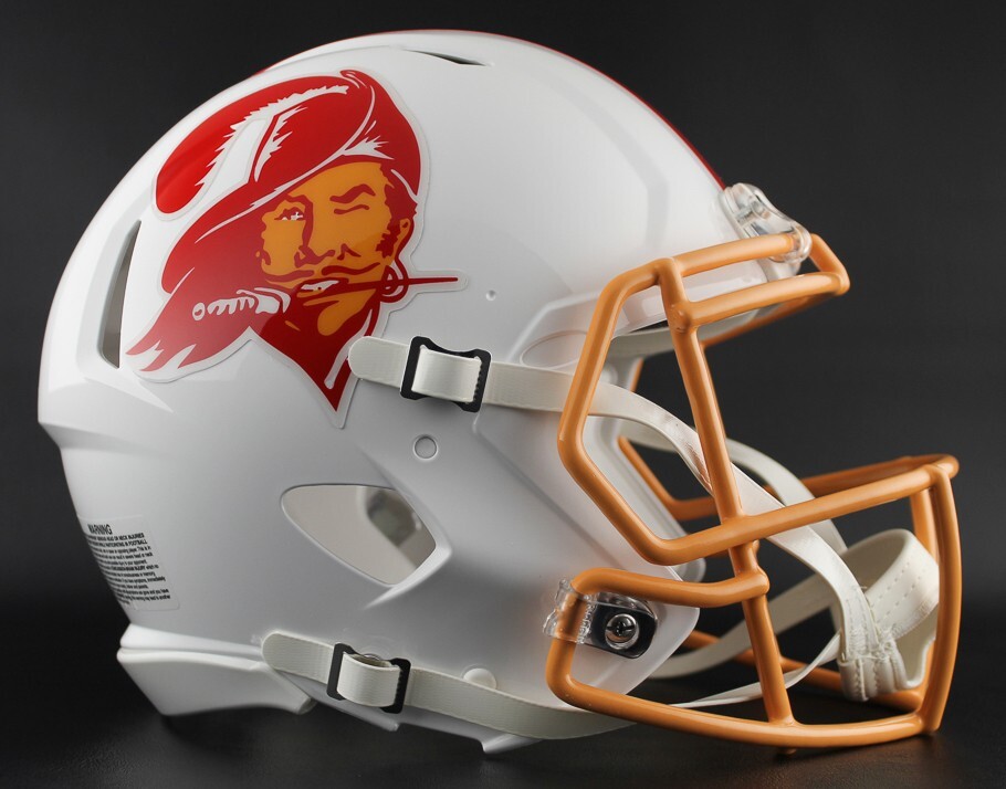 TAMPA BAY BUCCANEERS NFL Full Size REPLICA Throwback Football Helmet