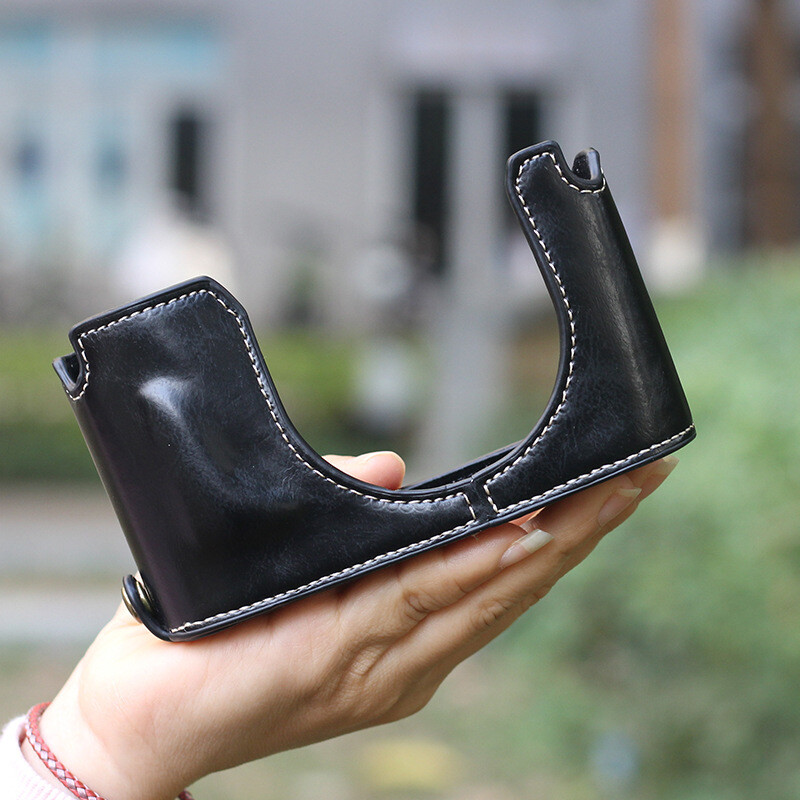 Handmade PU Leather Camera Half Cases Cover Bag Protection Suitable For Leica Q2