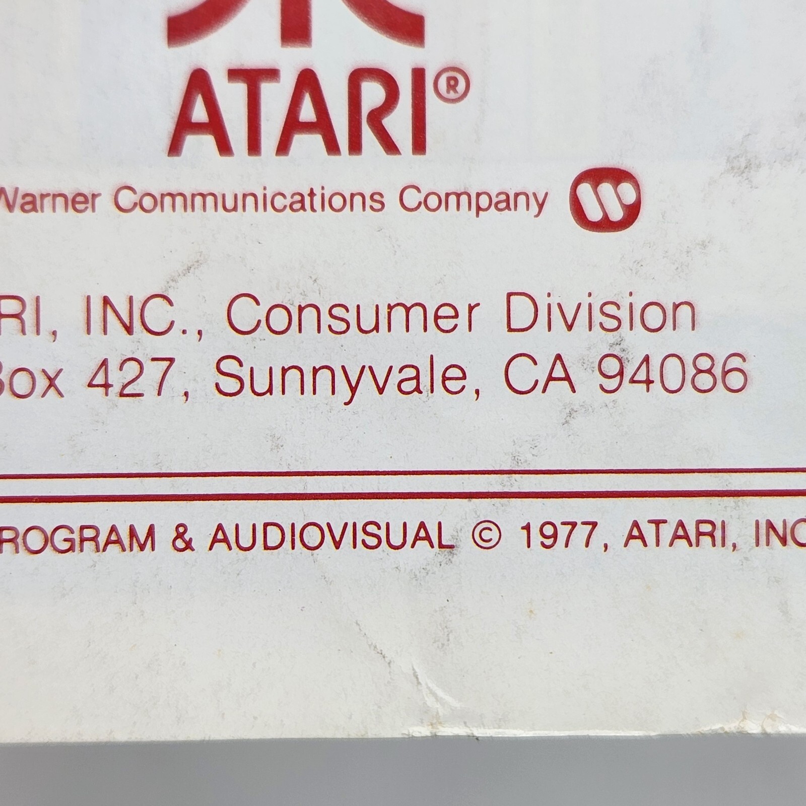 VINTAGE 1977 COMBAT ATARI 2600 VIDEO GAME REPLACEMENT INSTRUCTIONS ONLY