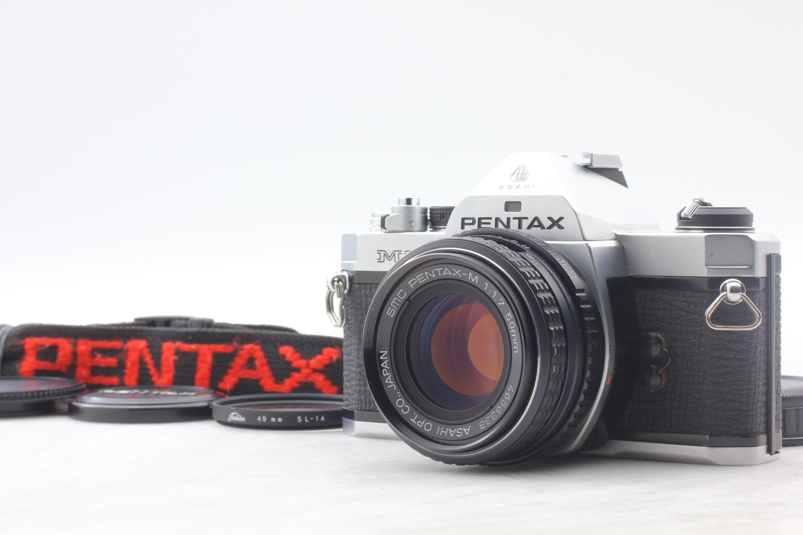 Meter OK *Near MINT* Pentax MX 35mm Flim Camera SMC M 50mm F/1.7 Lens From JAPAN