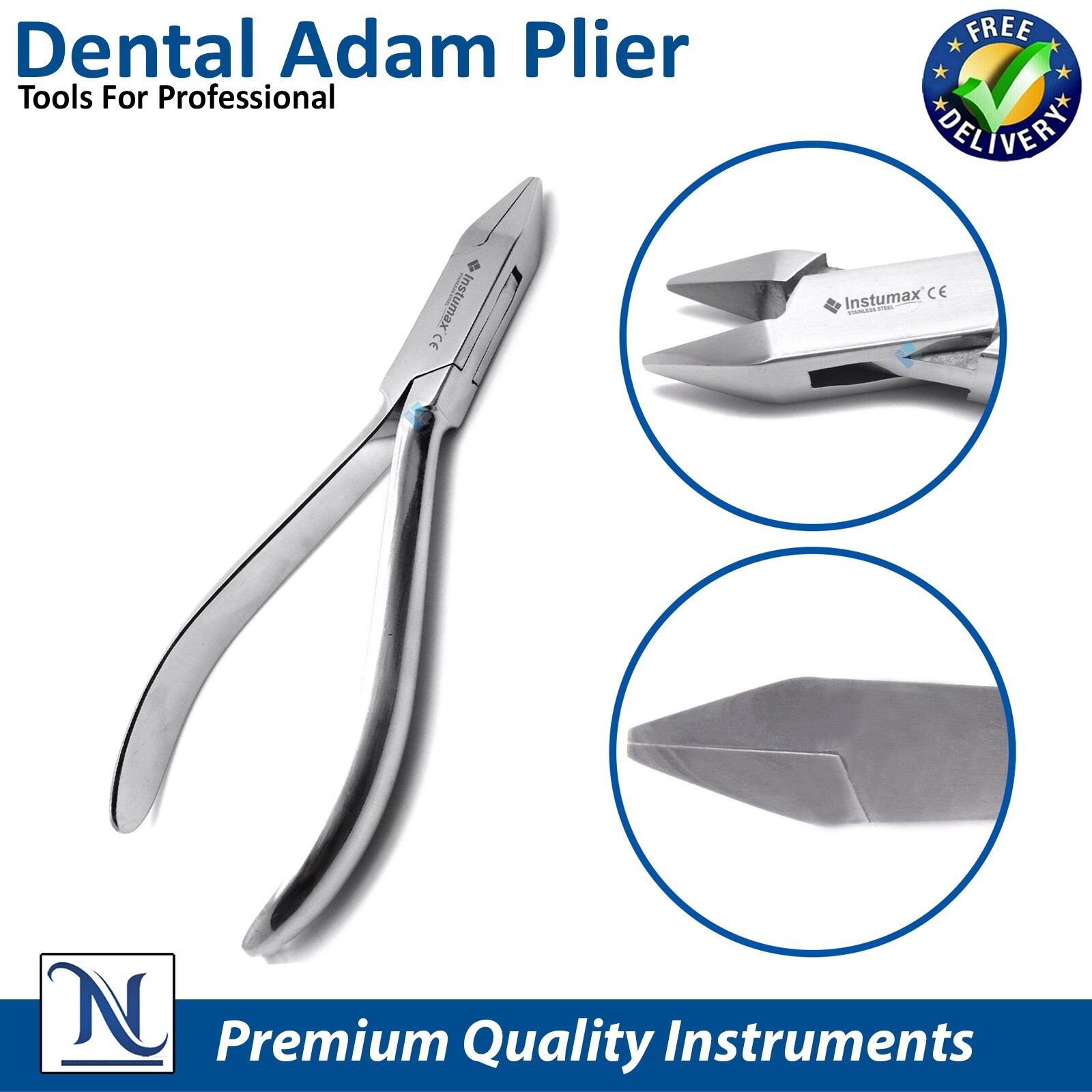 Orthodontic Adam Pliers for Wire Bending Stainless Steel, Dental Pinza, Alicates
