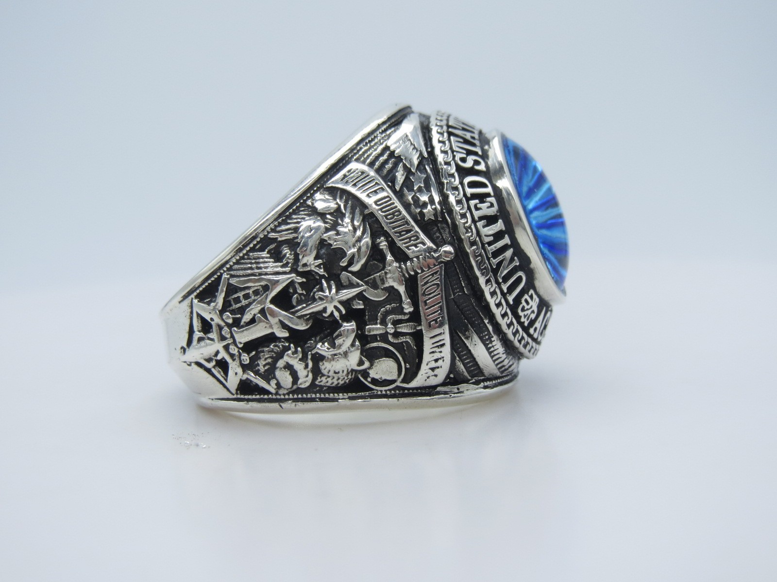 SILVER 925 , RING , USAF RING , US Air Force RING , Military Ring , US size 9.5