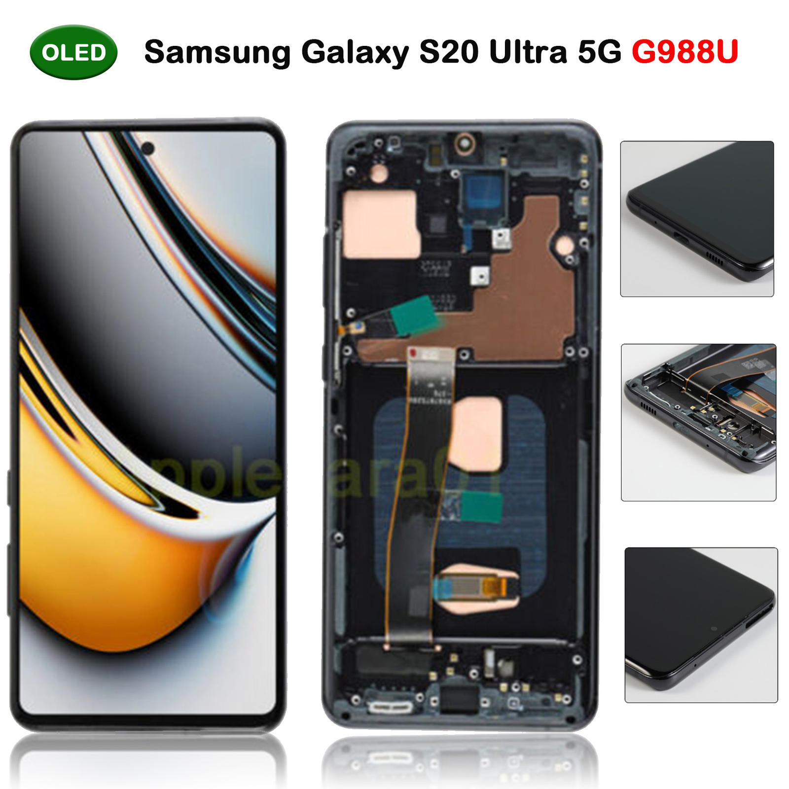 OLED For Samsung Galaxy S20 Ultra 5G SM-G988 LCD Display Screen Replacement USA