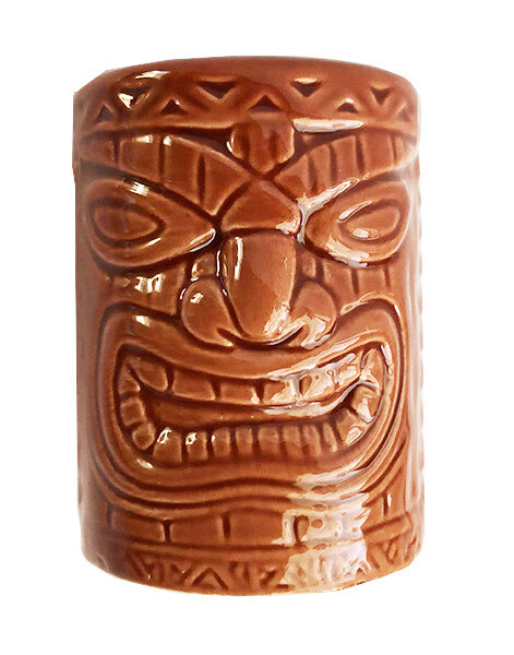 Shot Glass Hawaiian Lucky Tiki Ceramic Hawaii Souvenir Island Aloha Drink Ware N