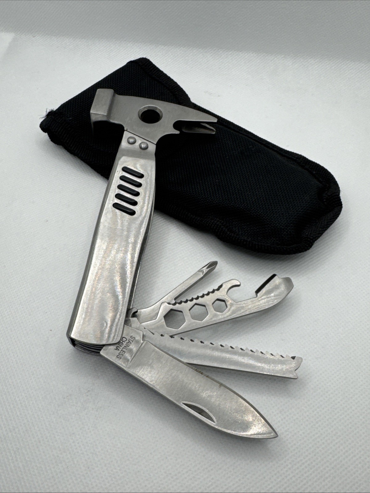 Multi-function stainless steel pliers hammer Blade Saw Wrench