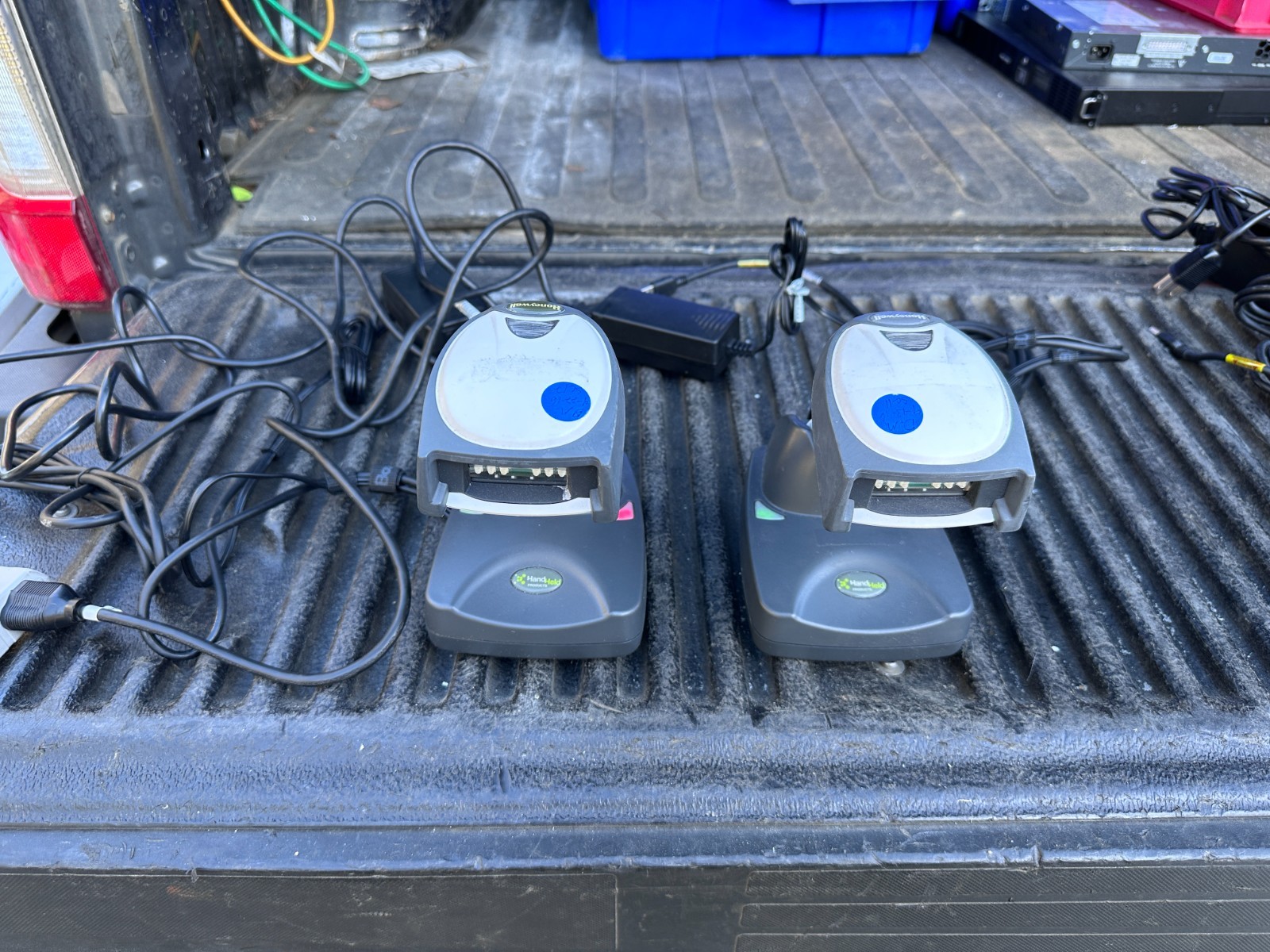 Honeywell 4820HDH Barcode Scanner w/Handheld Products Cradle & Cables (Lot of 2)