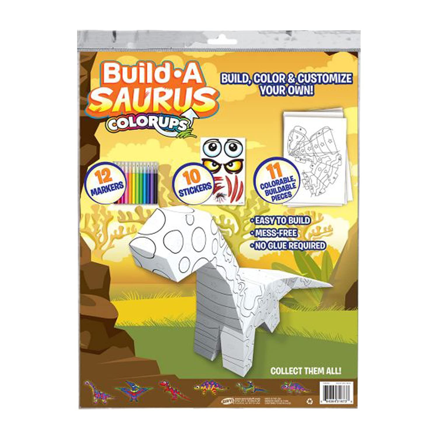 Savvi E-Z Build-a-Saurus Colorups Kit