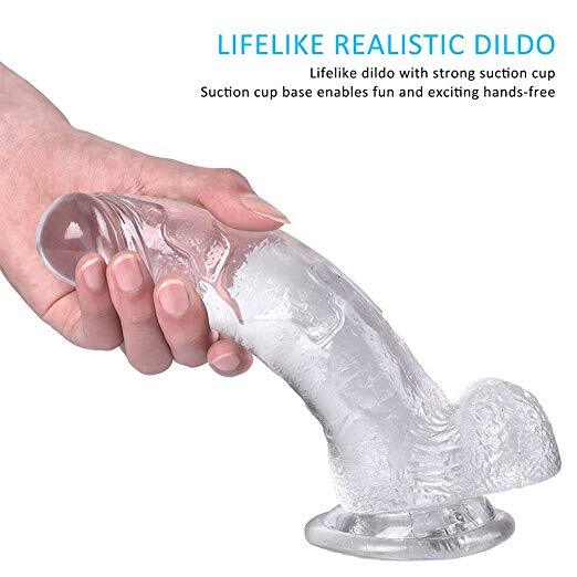 Dildo8 Inch Realistic Lifelike Big Real Dong Suction Cup Waterproof Women Toy