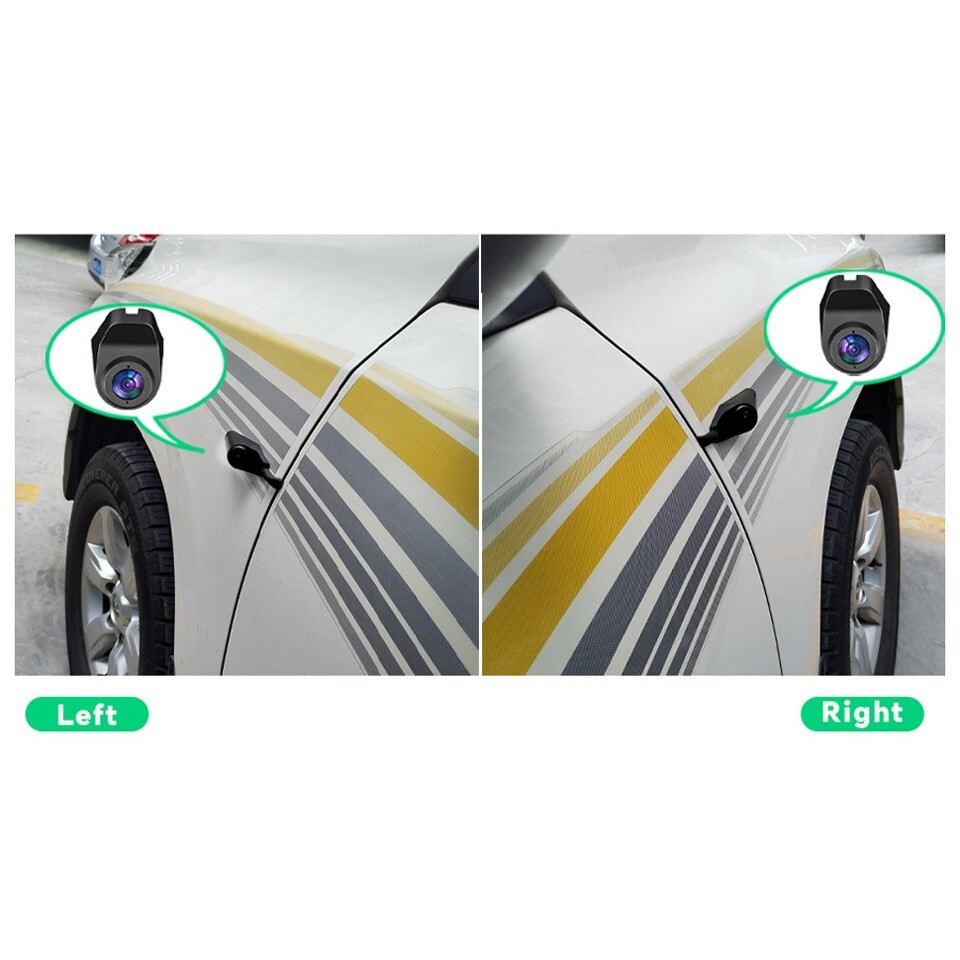12 Inch 4 Cameras 4K WIFI Dash Cam 360 Degree Panoramic Monitoring ADAS Recorder