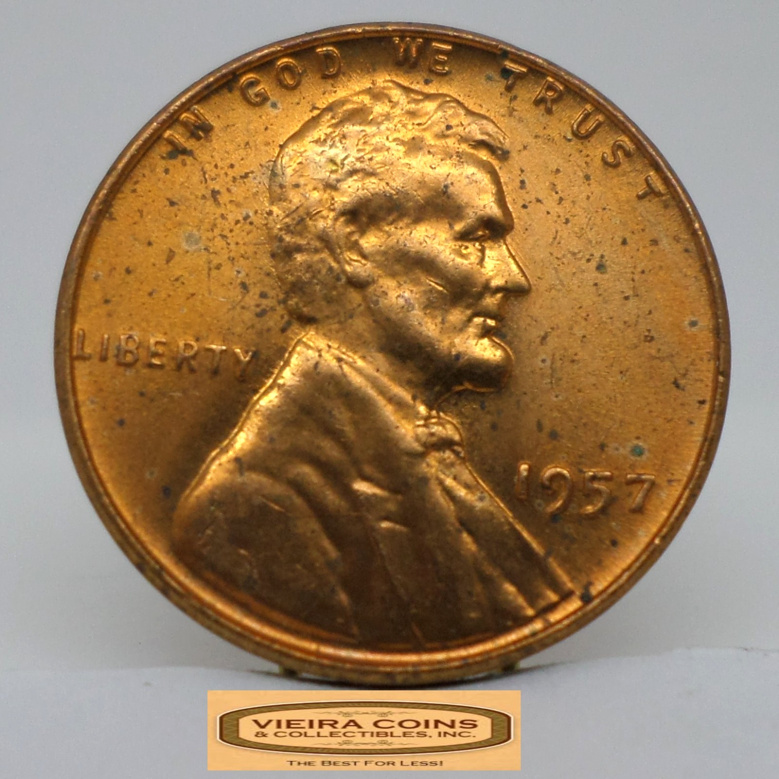 1957 Lincoln Wheat Cent, High Grade - #C48759NQ