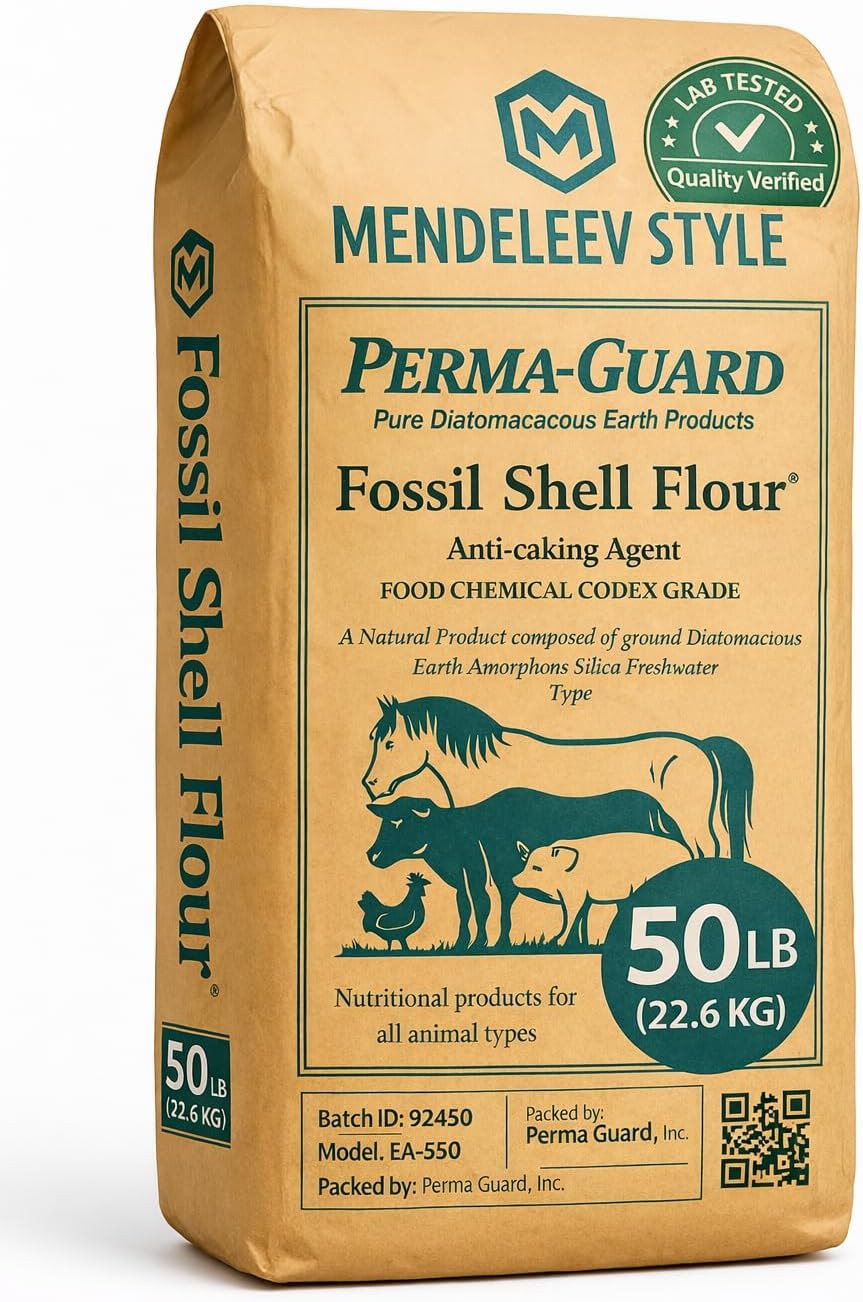 50 LB Food Grade Diatomaceous Earth – Fossil Shell Flour – FCC Grade