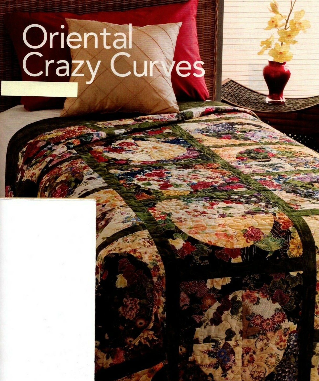 Oriental Crazy Curves Quilt Pattern Pieced EW