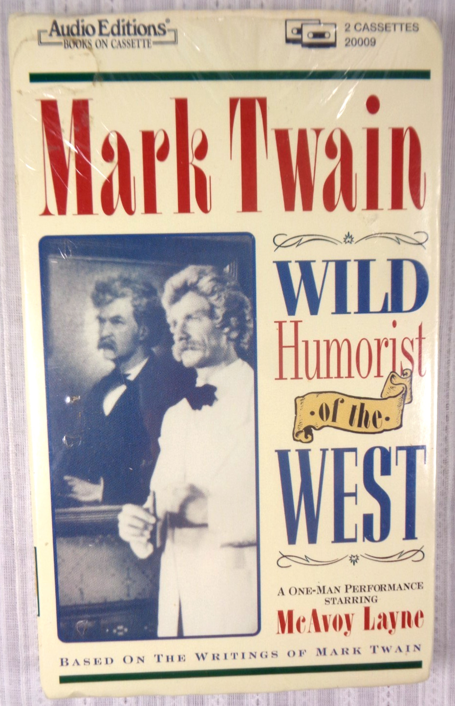 Mark Twain: Wild Humorist of the West (2 Cassettes, Unabridged, 1995) Sealed New