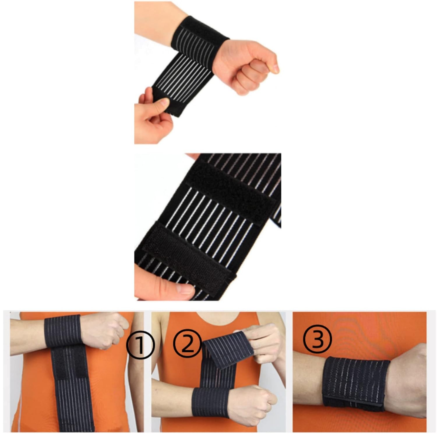 Extra Long Elastic Compression Ankle Knee Support Wrap