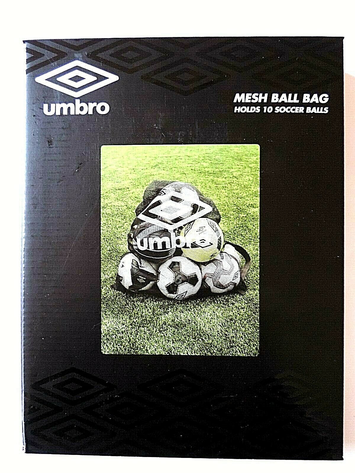 Umbro Mesh Drawstring Ball Bag Holds 10 Soccer Balls New In Box Ships Free