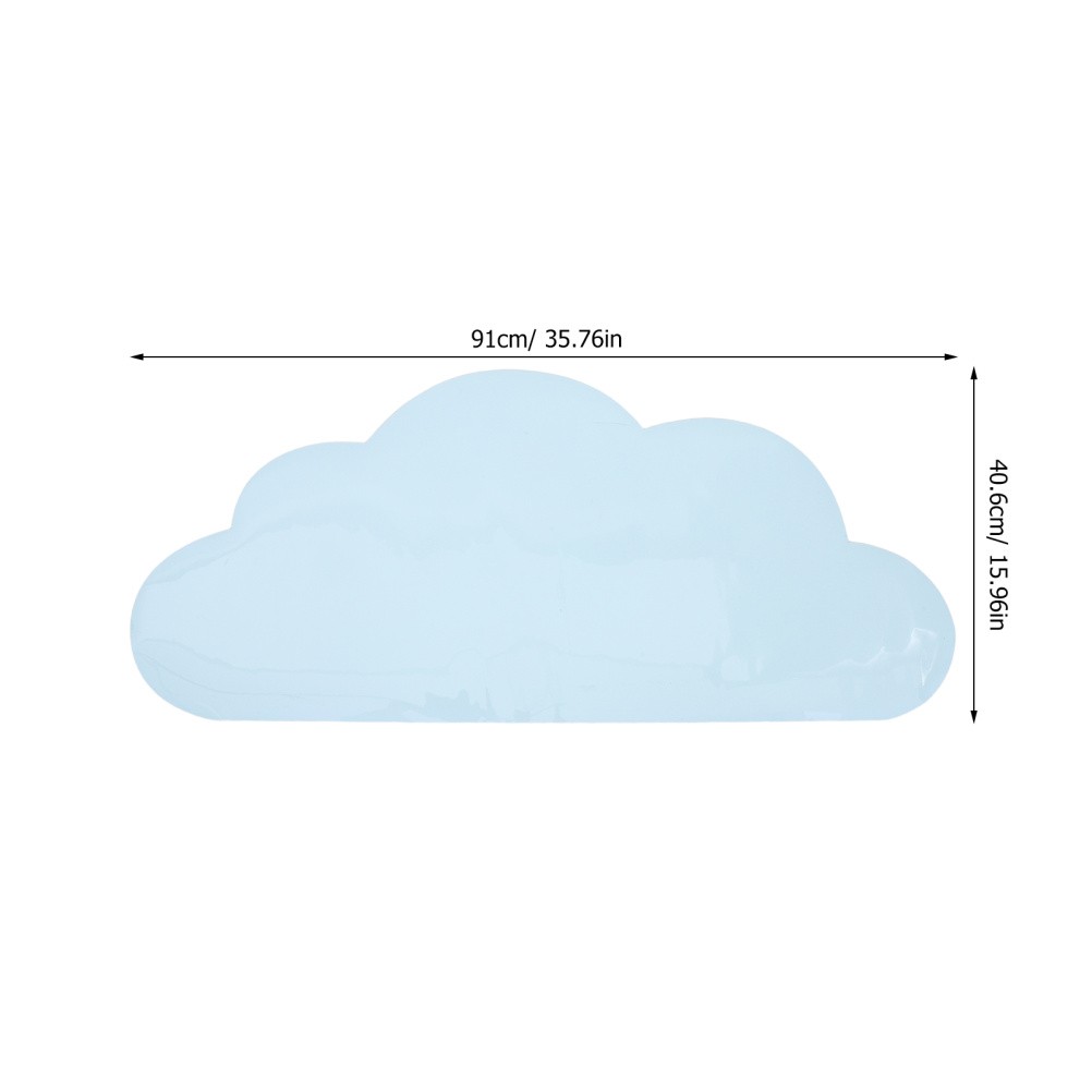 Sky Blue Sticky Whiteboard Sheet Cloud Shaped Self Adhesive Message Board