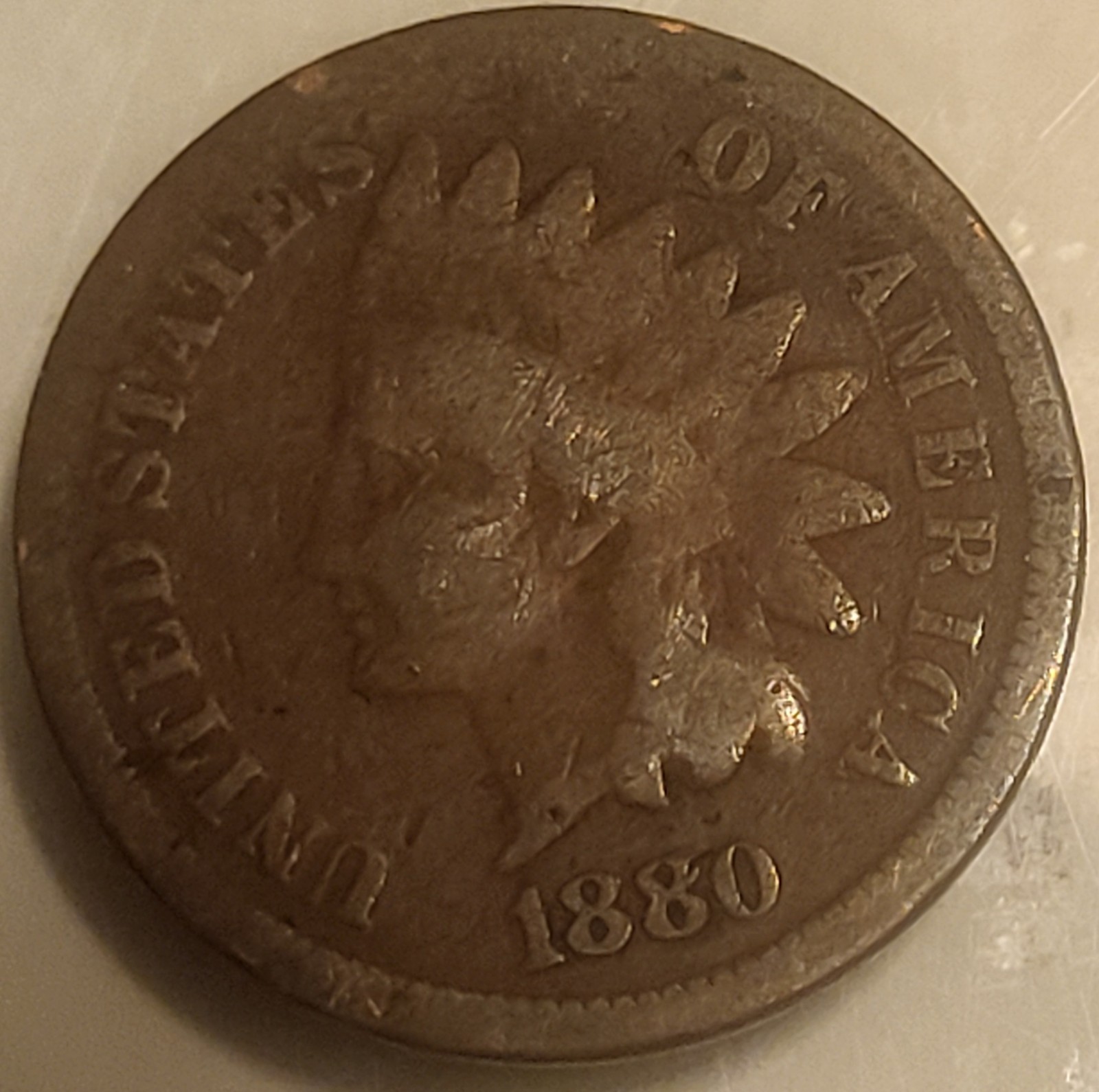 1880 1C BN Indian Cent Penny!  Great Condition But You Decide!