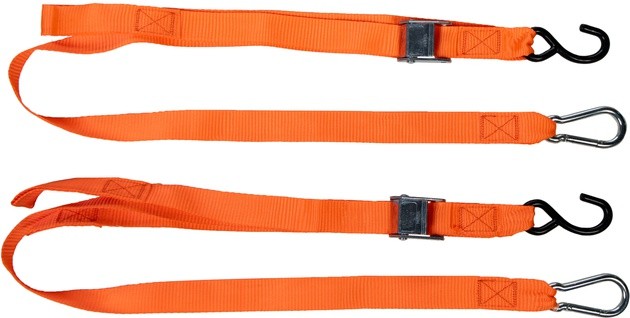 Fire Power 1.5" Tie Downs with Soft-Tye Orange