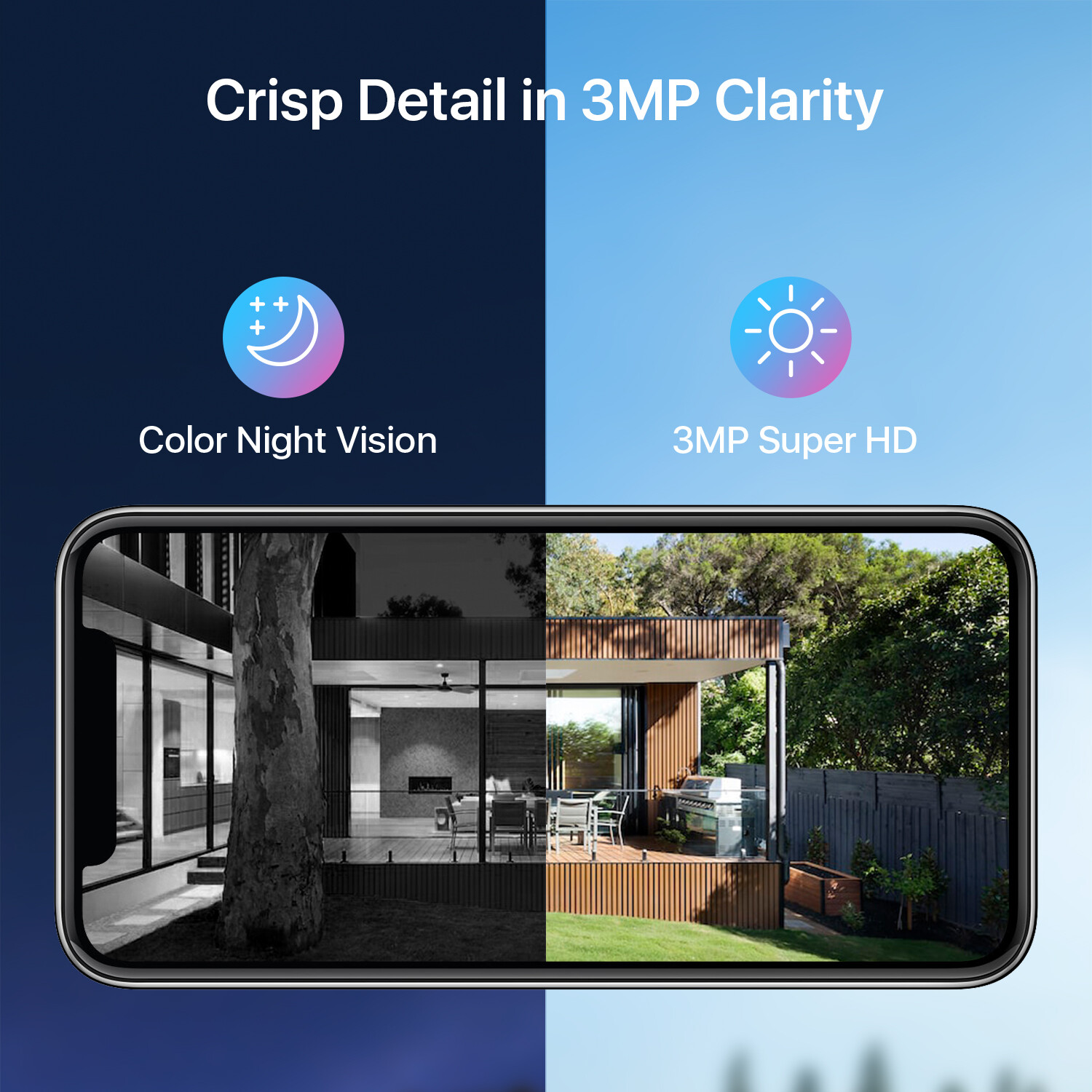 ZOSI 3MP Wireless IP Security Camera System AI Human Detection Waterproof Audio