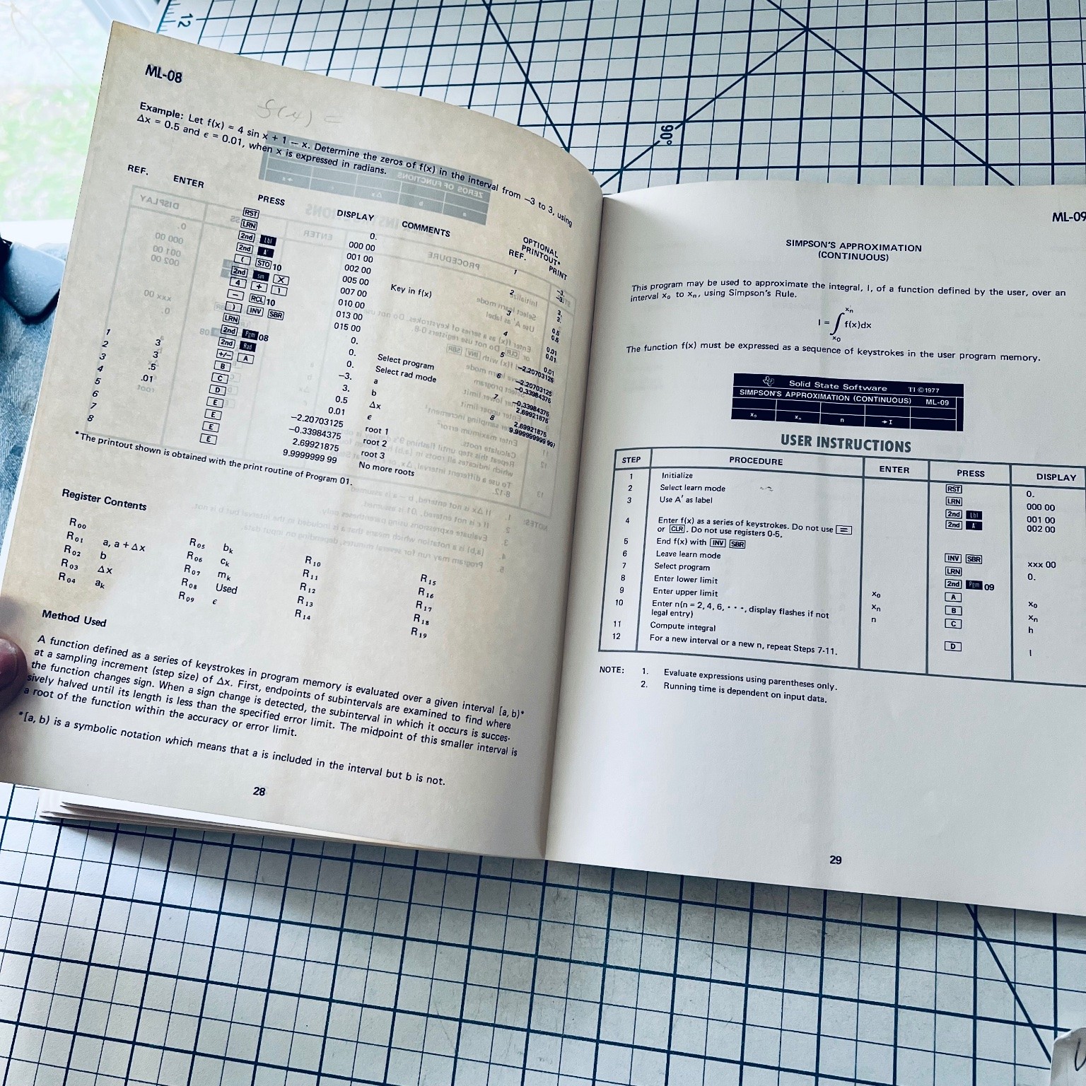 TI Programmable 58/59 Master Library Manual 1977 Vintage Calculator Software