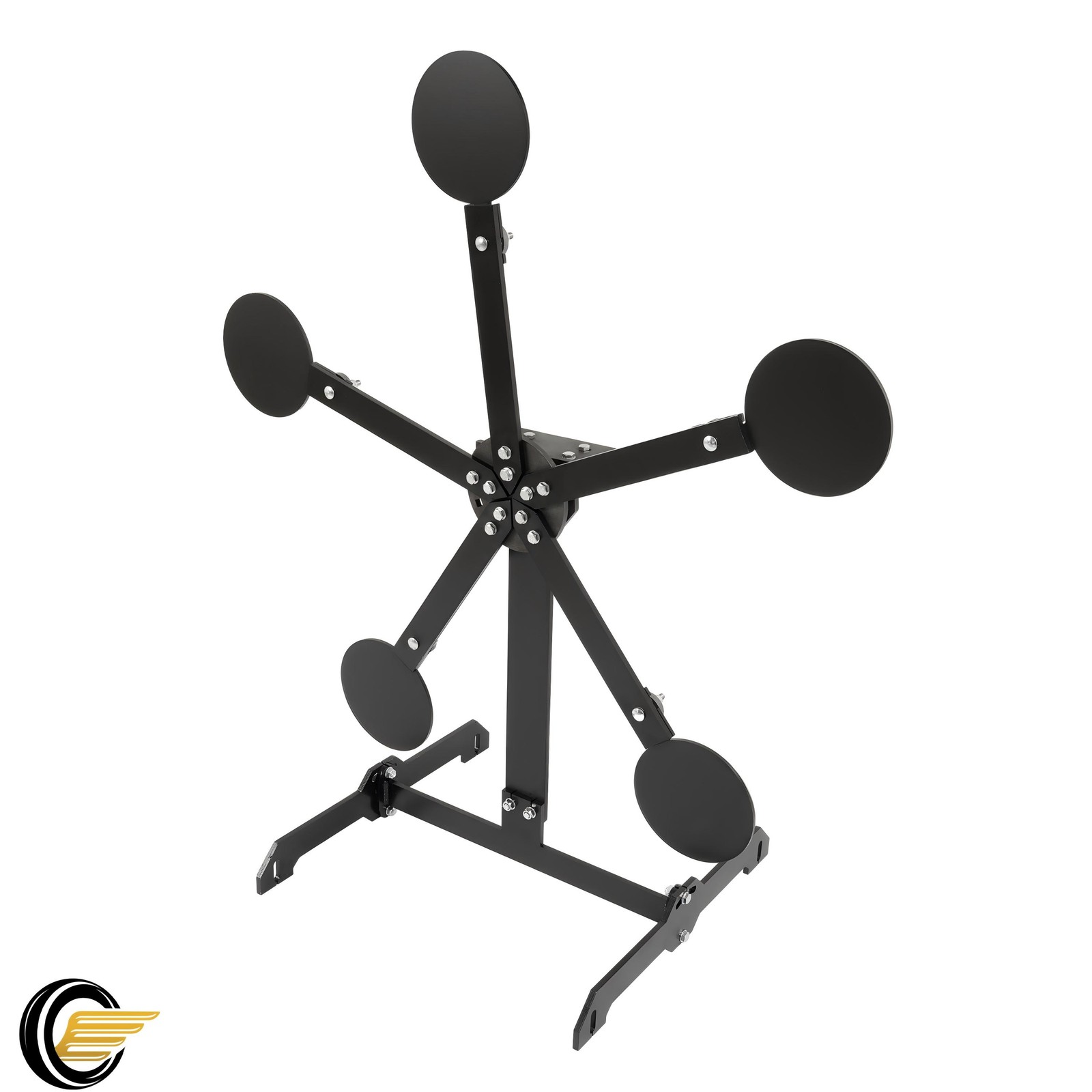 Portable Metal Target Stand Steel Shooting Target 8" Paddles Electrophoresis