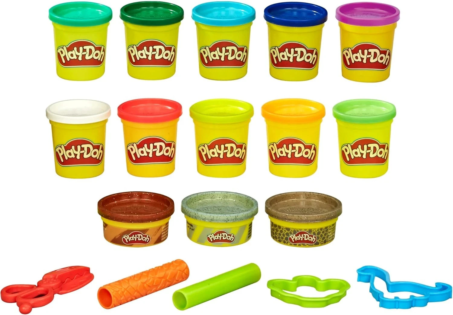 Play-Doh Dinosaur Theme 13-Pack of Non-Toxic Modeling Compound and 5 Tools