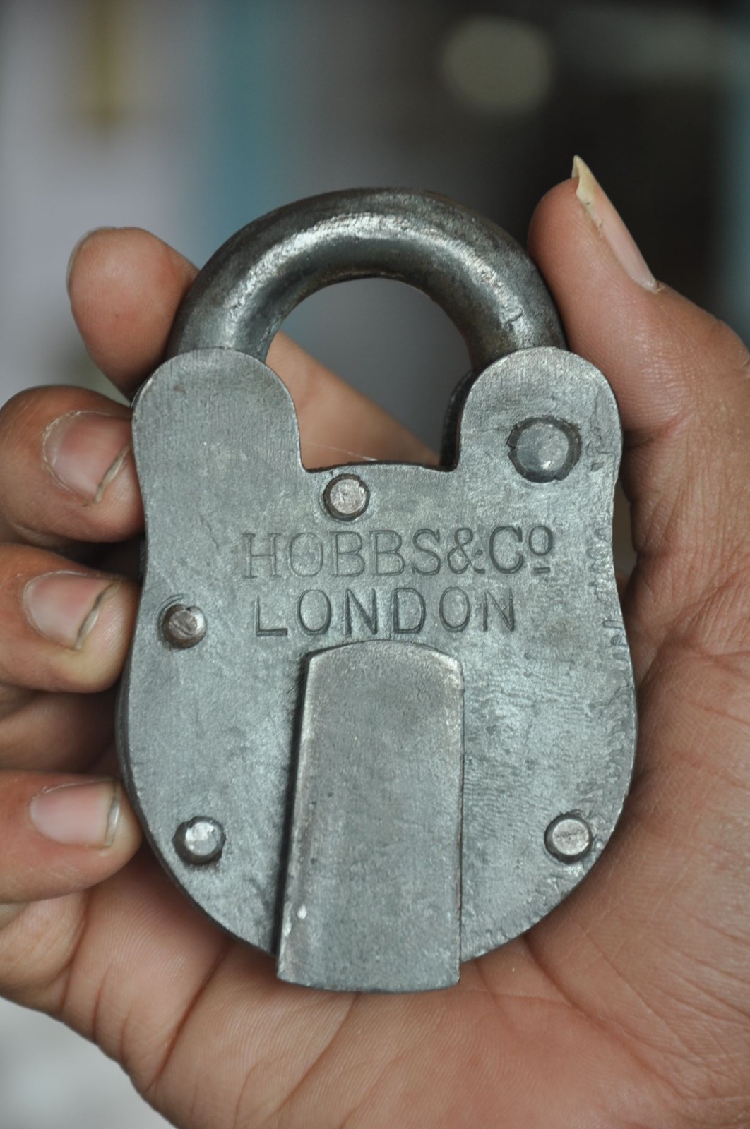 Vintage Iron Hobb's & Co. Handcrafted Solid Heavy Padlock, London