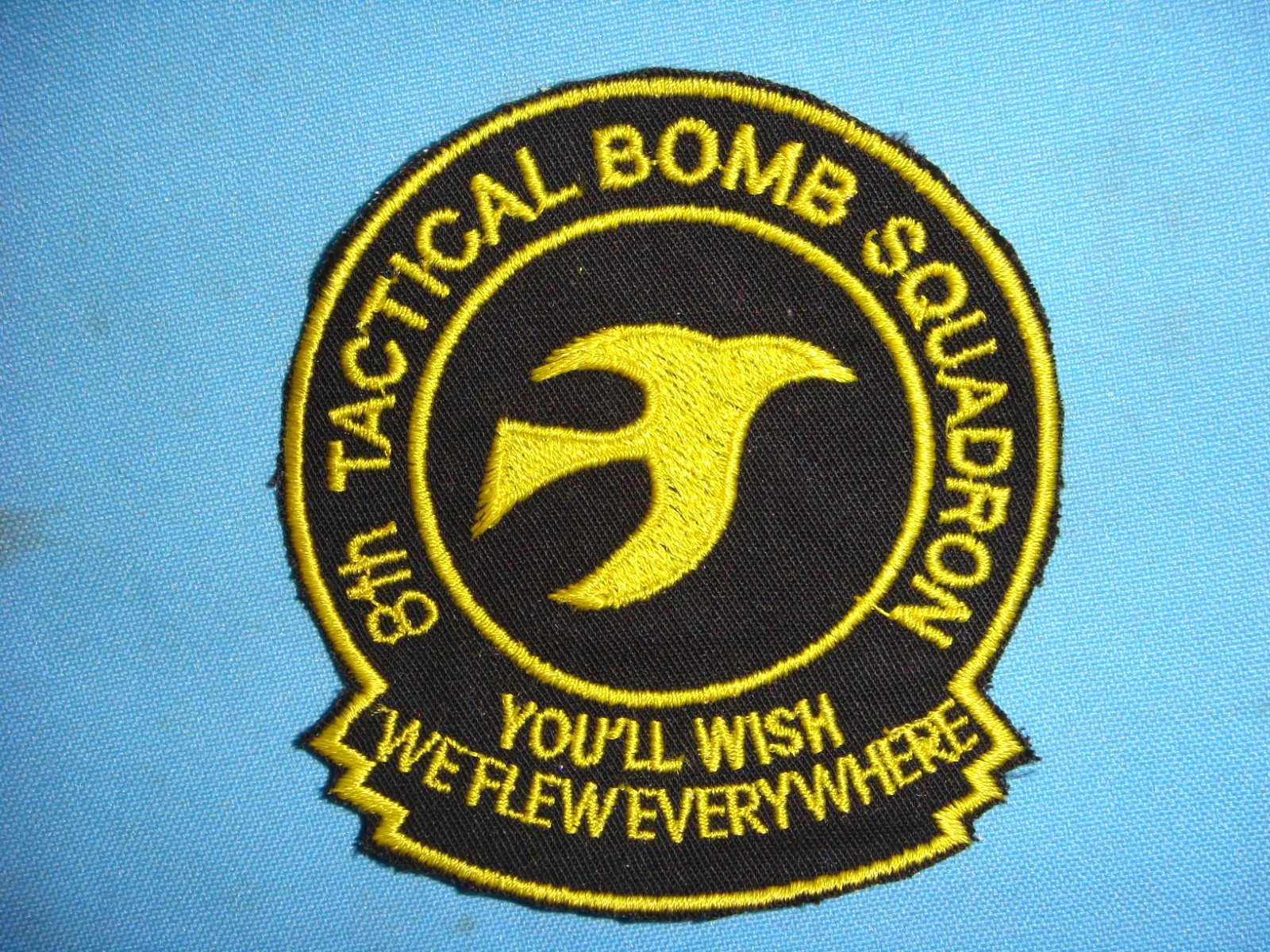 VIETNAM WAR PATCH, US 8th TACTICAL BOMBARDMENT SQ "LIBERTY SQUADRON "