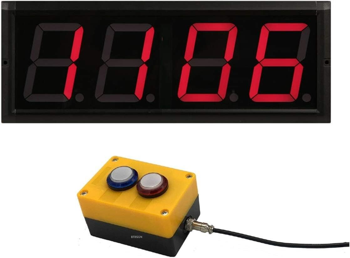 LED Up/Down Counter with Switch Box & Remote Red 4'' LED Display