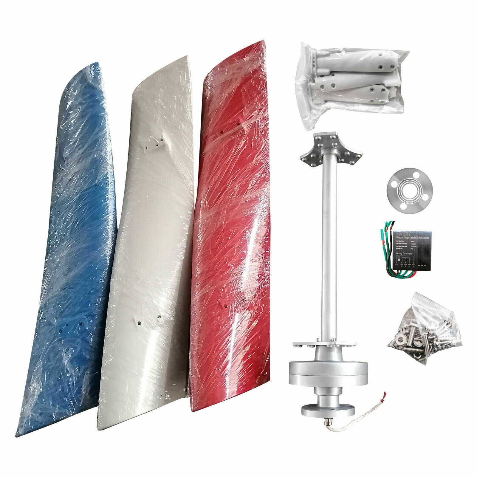 400W DC 12V Wind Turbine Generator Kit with Charge Controller Windmill Power New