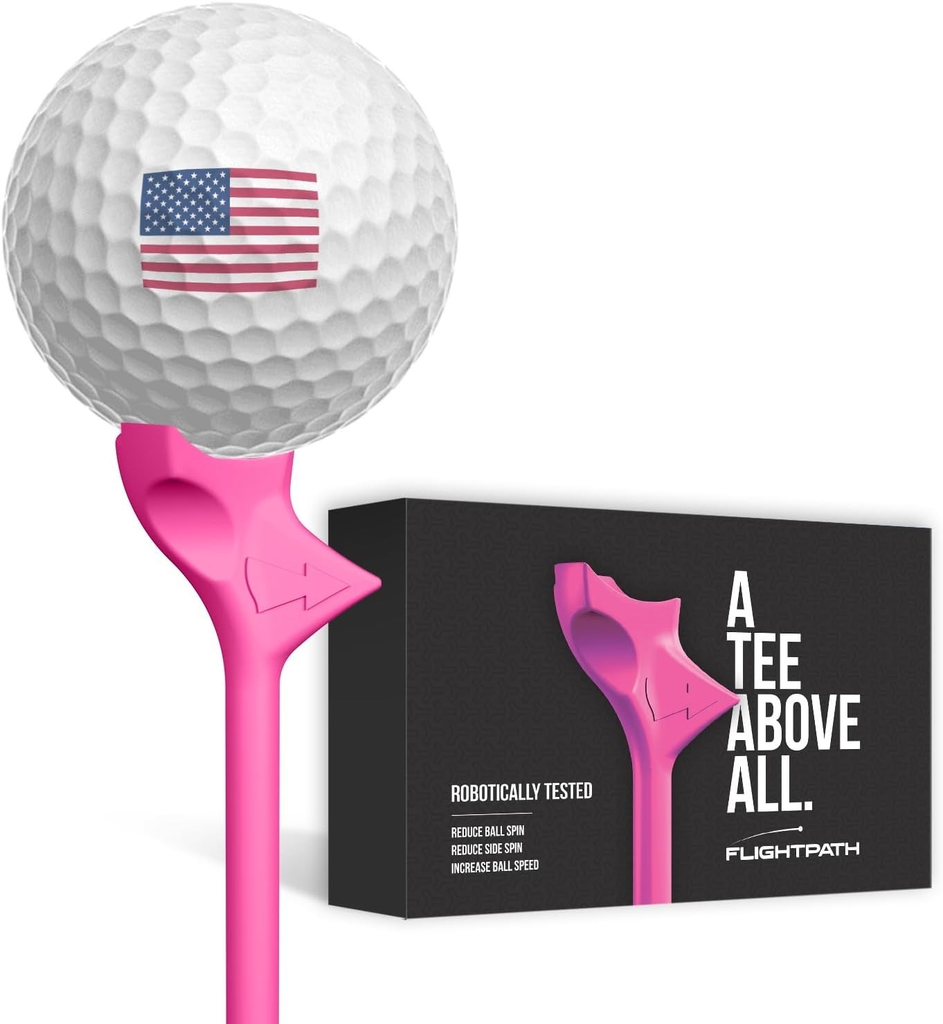 Diamond Golf Tees - Reduce Spin for Straight Drives