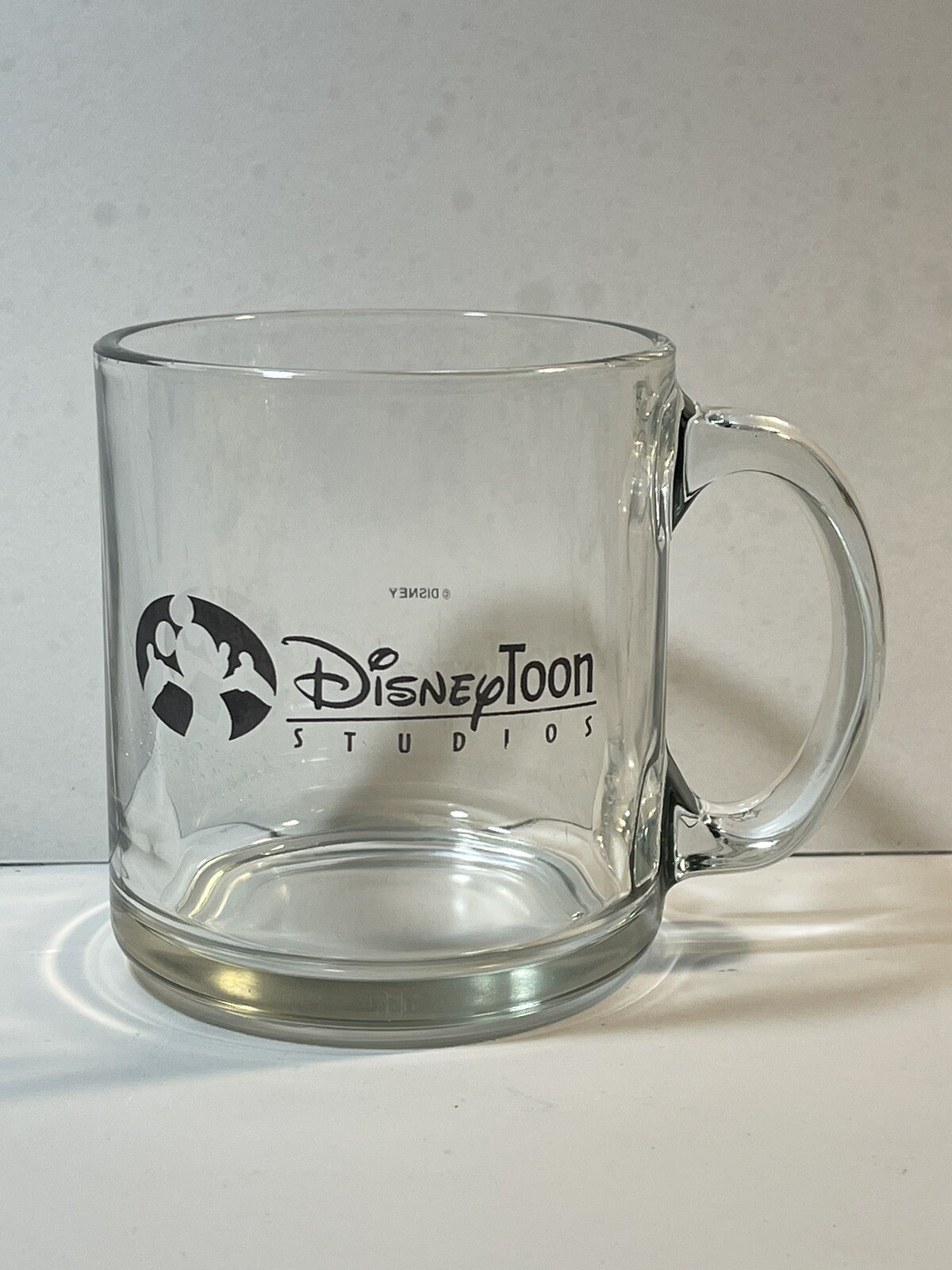DisneyToon Studios Clear Glass Coffee Mug Disney Toon