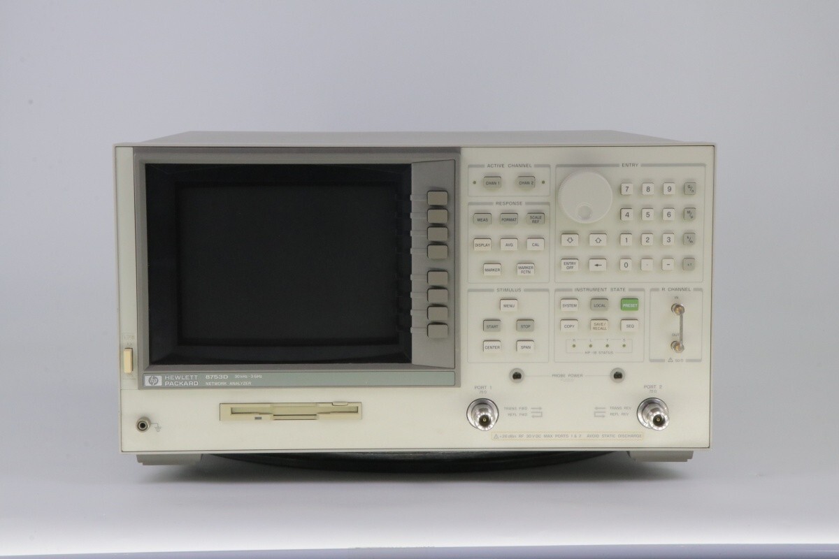 HP 8753D Network Analyzer 30KHz to 3GHz, with  opt 075(75 ohm impedance input)
