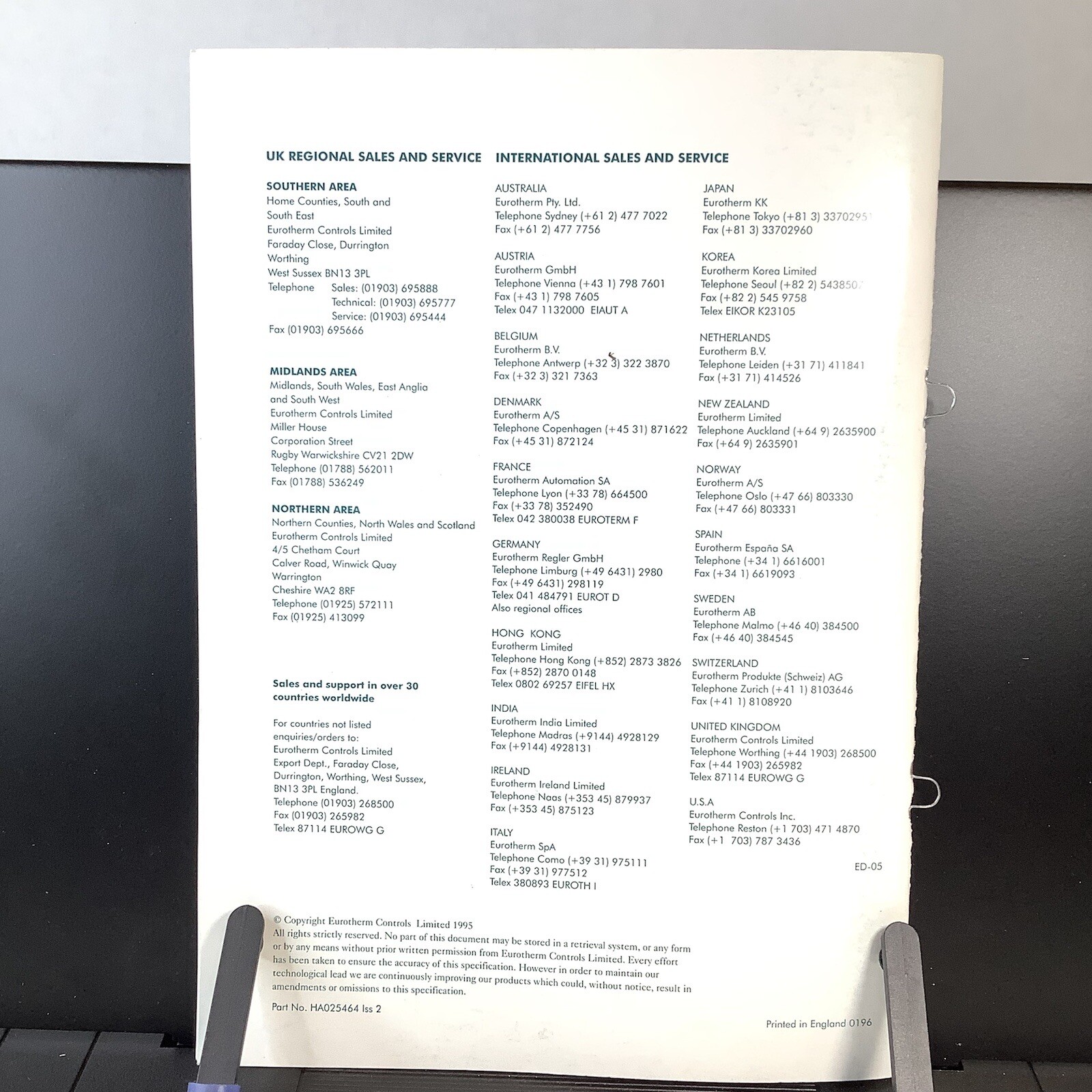 Eurotherm Controls- Electromagnetic Compatibility Installation Guide 1995 33 Pgs