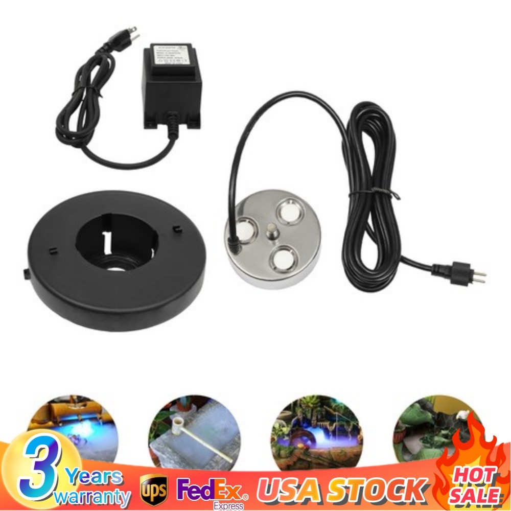 3 Head Ultrasonic Humidifier Hydroponics 900ml/H Grow Room Mist Maker Fogger NEW