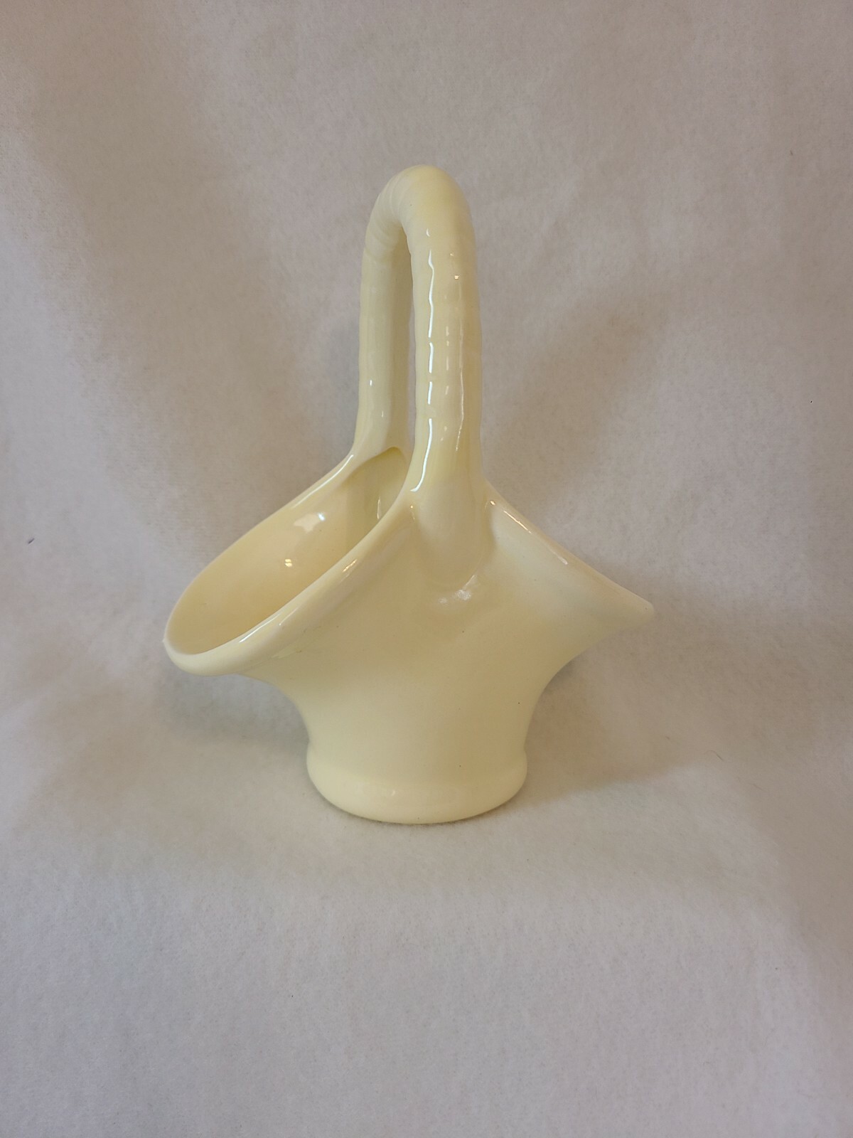 Small Yellow Basket ceramic