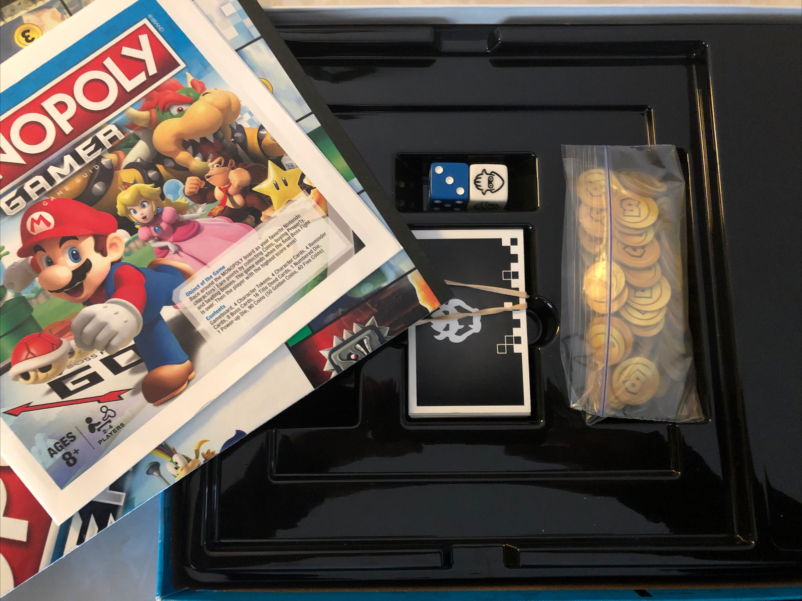 Monopoly Gamer Edition Board Game Nintendo Super Mario 100% Complete 2017 USA