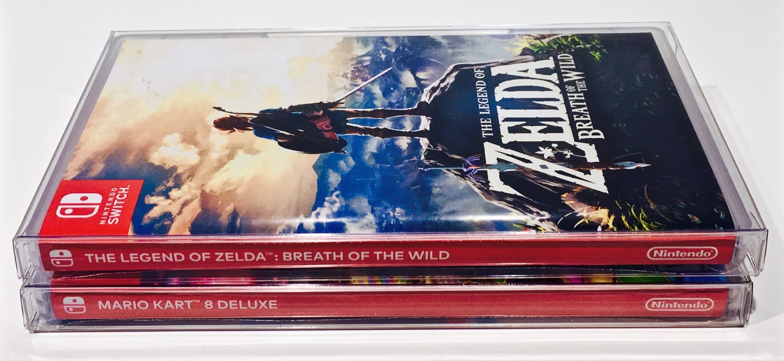 10 Box Protectors for NINTENDO SWITCH Video Games Custom Display Case Sleeve