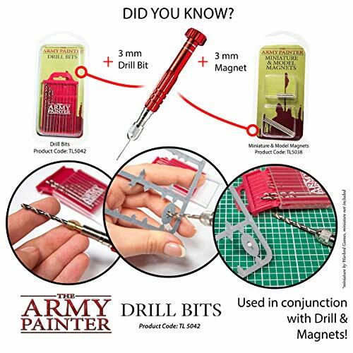 The Army Painter Drill Bit Set - 10 Small Drill Bits for Pin Vise Hand Drill ...