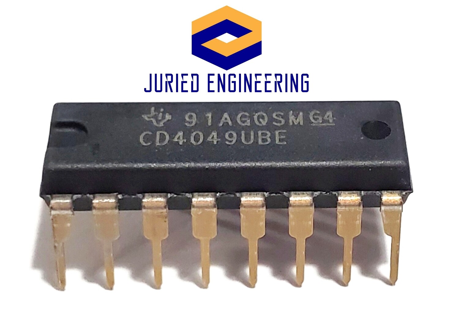 10PCS CD4049UBE CD4049 CMOS HEX Buffer/Converters - New IC